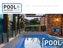 Tablet Screenshot of poolandoutdoordesign.com.au